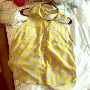 Lush button down blouse